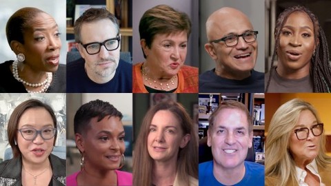 Faces of various people